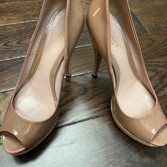 Gucci Platform Peep Toe Heels. Authentic - Picture 5 of 8